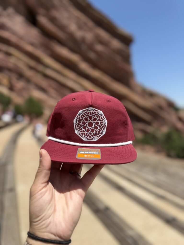 Red Nonagon 5-Panel Richardson Snapback