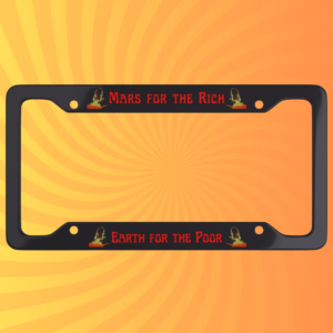 Mars for the rich king gizzard and the lizard wizard license plate cover