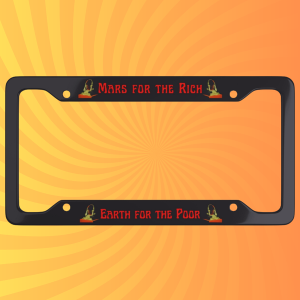 Mars for the rich king gizzard and the lizard wizard license plate cover