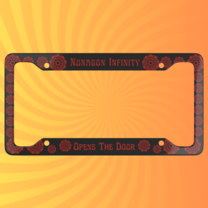 King gizzard and the lizard wizard nonagon infinity license plate cover