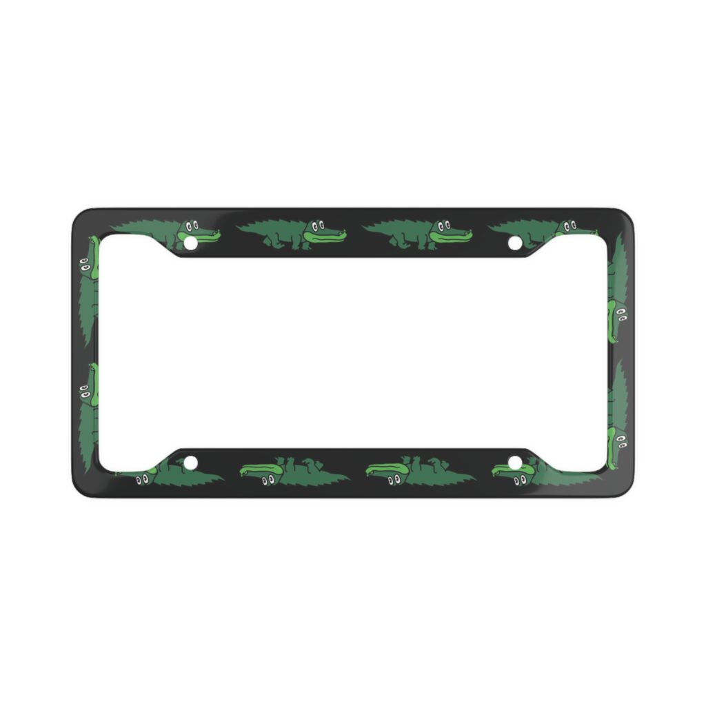 King Gizzard and the Lizard Wizard croc license plate cover black