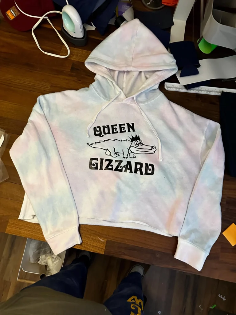 Queen Gizzard Crop Hoodie
